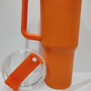 Termo40oz naranja neón caja con 100pzs