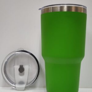 Termo 30oz verde neón caja con 25pzs