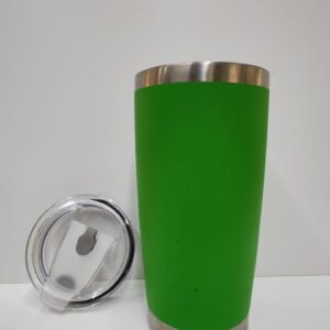 Termo 20oz verde neón caja de 100pzs