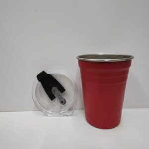 Termo vaso rojo de la fiesta caja con 25pzs